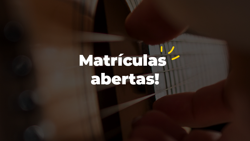 Matrículas abertas para aula de música em Piracicaba!